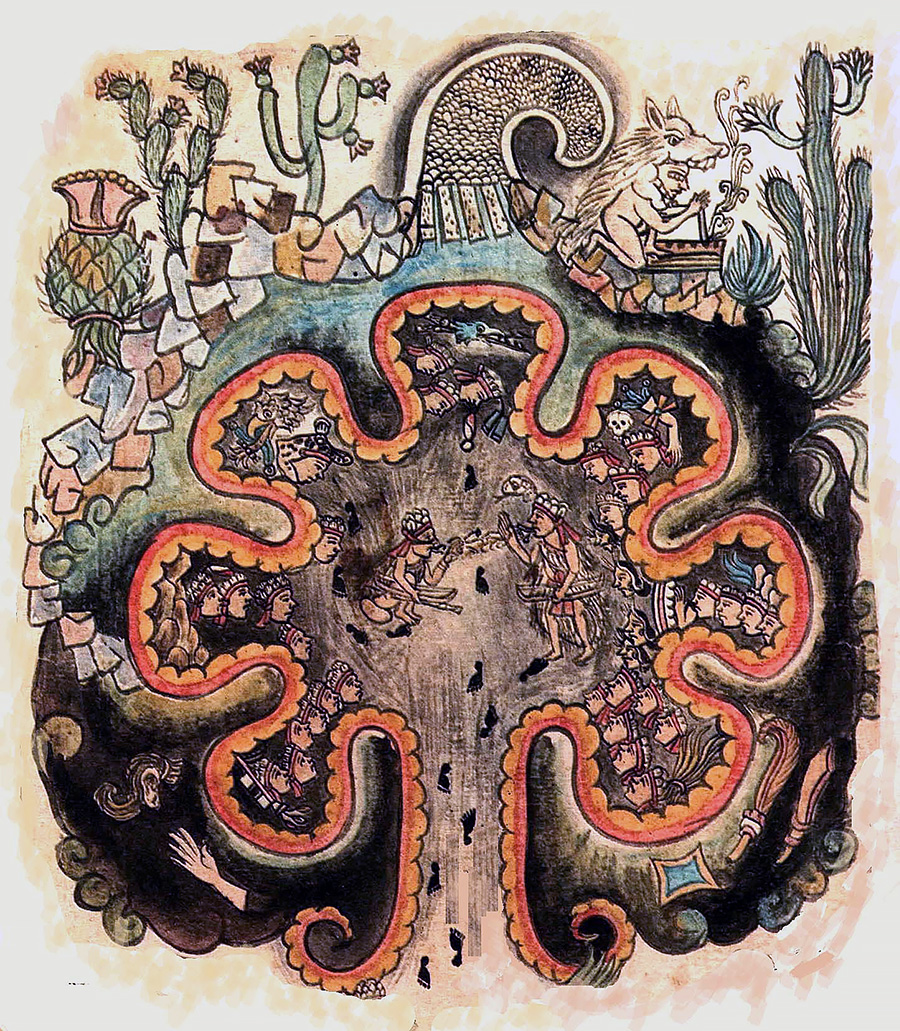Chicomoztoc, the Seven Celestial Caves Chicomoztoc
