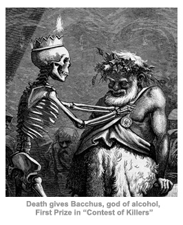 Alchohol, death, and Bacchus